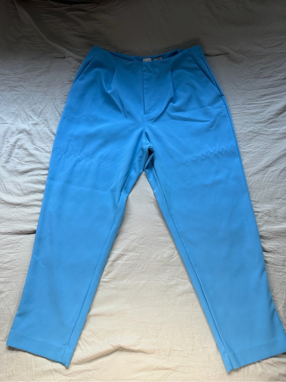 A New Day Target Bright Blue High Waist Pleated Trousers Sz 12
